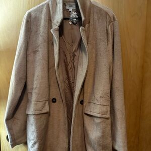 Soft polyester/velour blazer (L) nwt